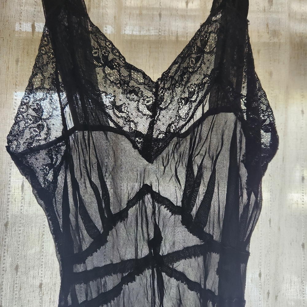 Sheer black dress